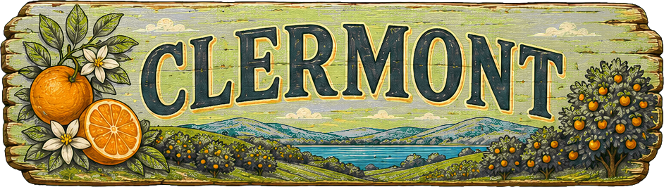 Clermont place sign artwork