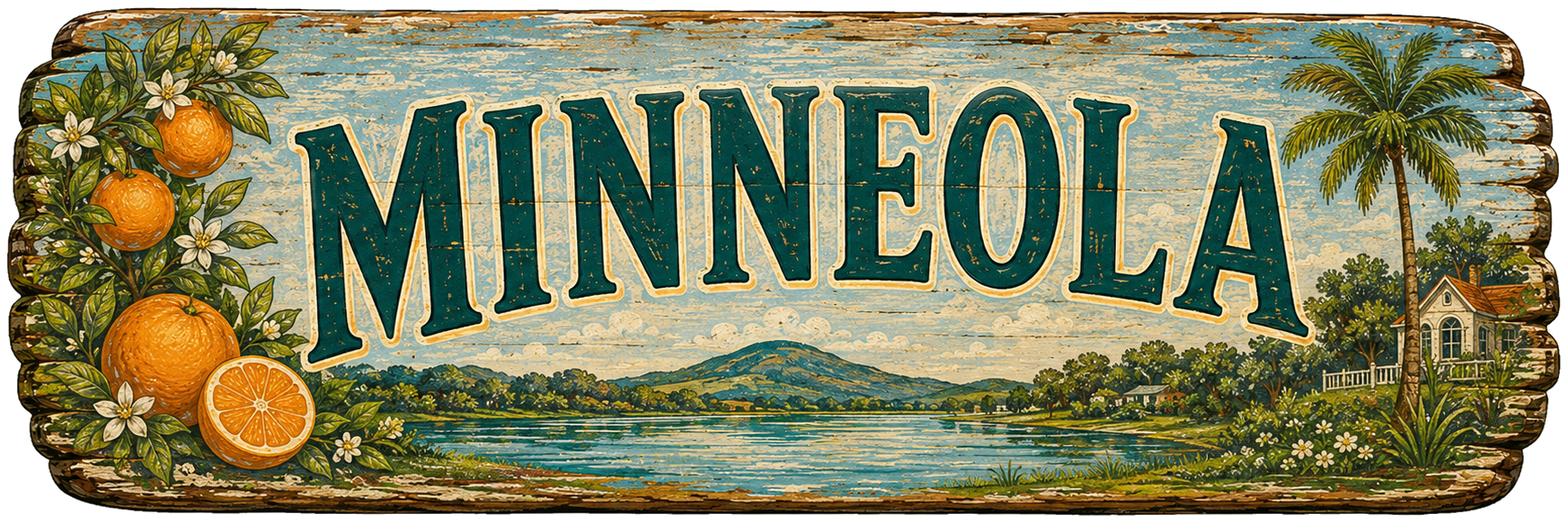 Minneola place sign artwork