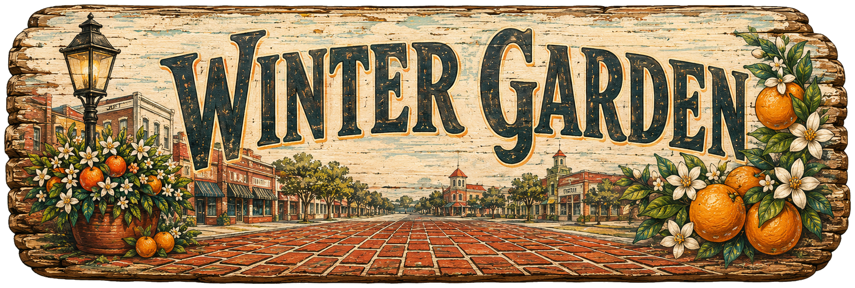 Winter Garden place sign artwork