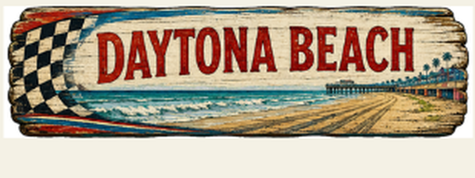 Daytona Beach destination sign