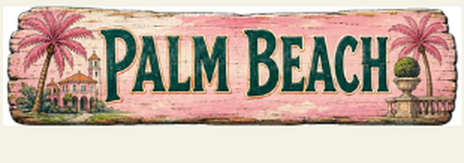 Palm Beach destination sign