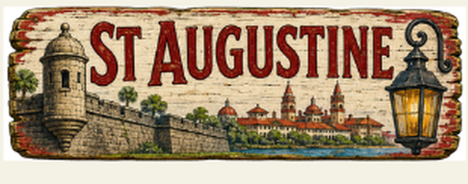 St Augustine destination sign