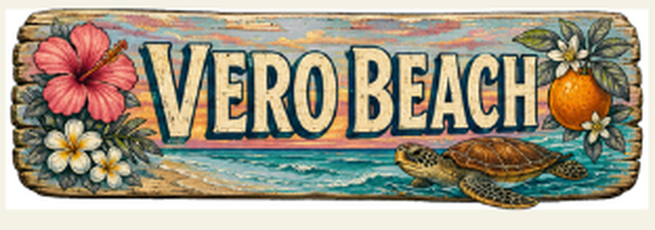 Vero Beach destination sign