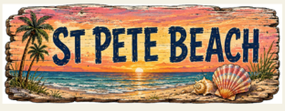 St Pete Beach destination sign