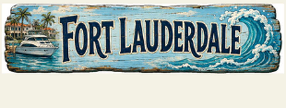 Fort Lauderdale destination sign