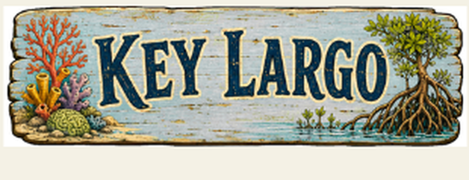 Key Largo destination sign