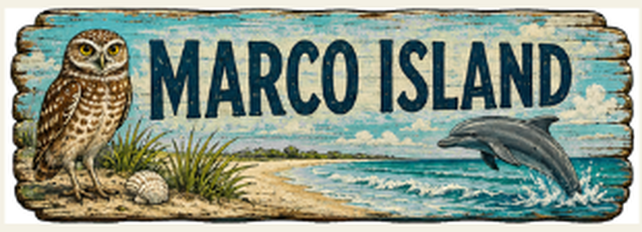 Marco Island destination sign