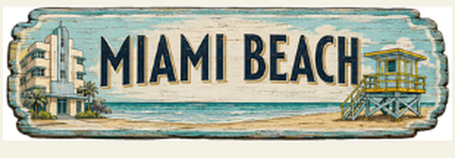 Miami Beach destination sign