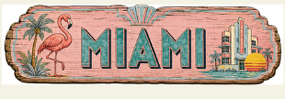 Miami destination sign