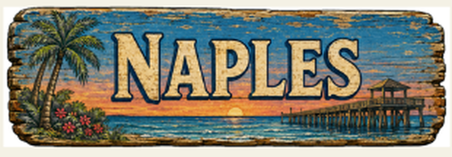 Naples destination sign