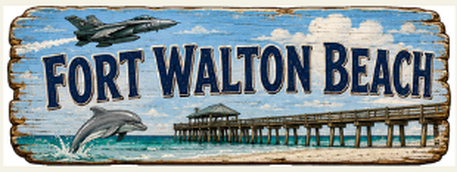 Fort Walton Beach destination sign